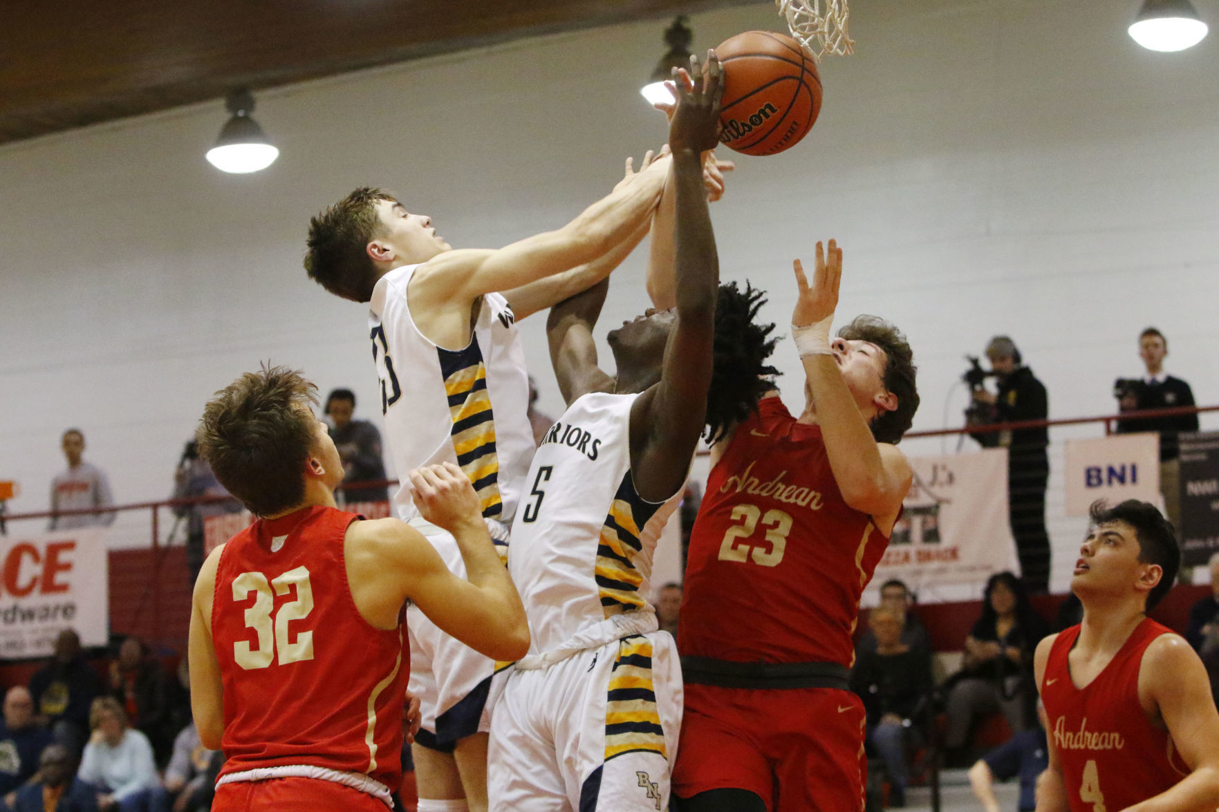 Boys basketball 2A sectional - Andrean vs. Bishop Noll